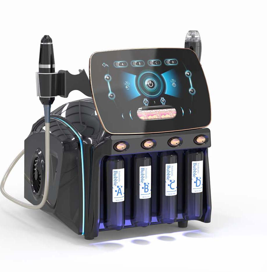 D65 2 in 1 Vacuum Blackhead Remover Skin Rejuvenation Skin Scrubber Water Facial Oxygen Jet Desktop Bubble Machine hongruibeauty