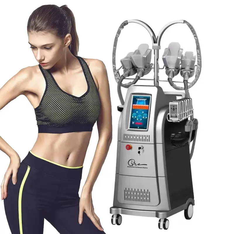 4 Handles Cryotherapy Weight Loss Machine With RF Lipo Laser 40K Cavitation Function hongruibeauty