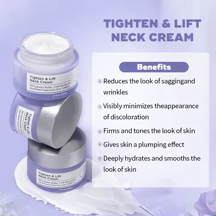 Anti-Aging Tighten Neck Firming Cream 50ML 1.7OZ/ Bottle hongruibeauty