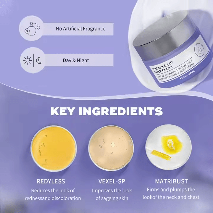 Anti-Aging Tighten Neck Firming Cream 50ML 1.7OZ/ Bottle hongruibeauty