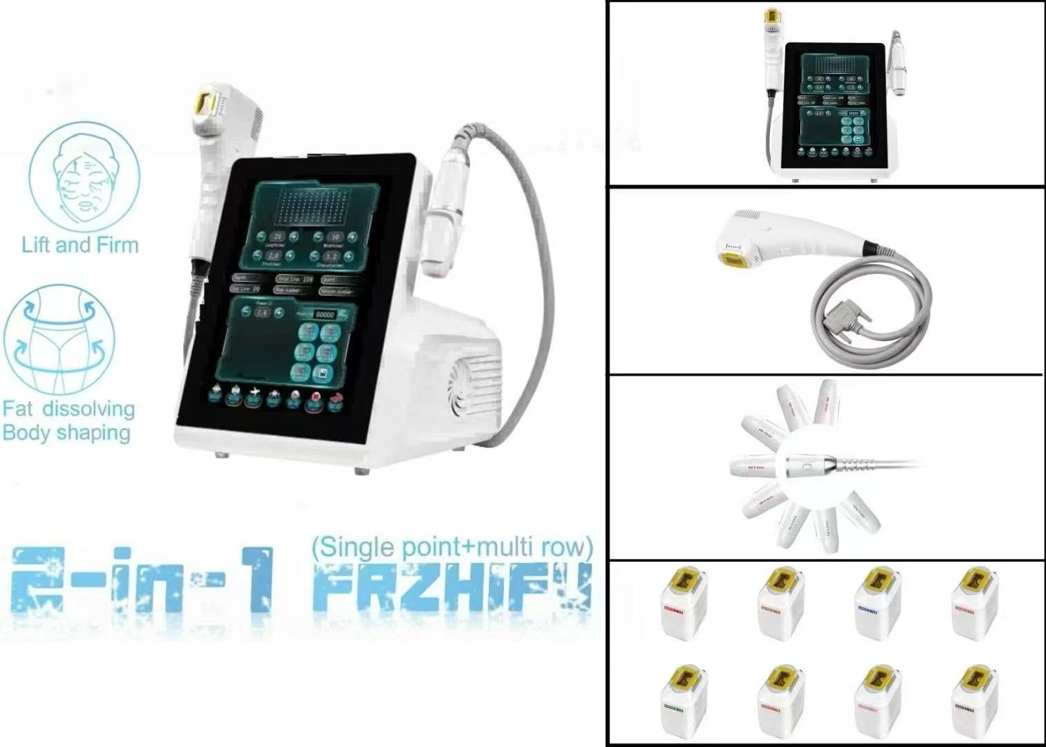4 In 1 HIFU 4D+7D +VMAX+Liposonic HIFU Anti-aging Face Lifting Machine hongruibeauty