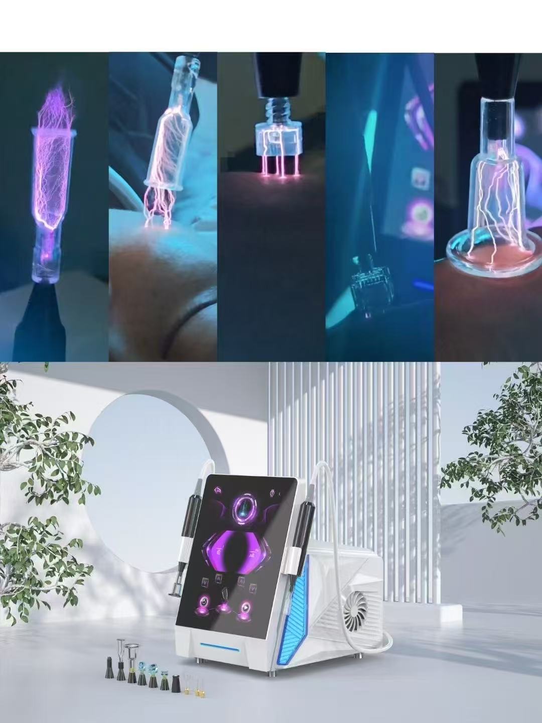 Hyper Fibroblast Hybrid Warm Cold Plasma Fusion ARC Machine Beauty Personal Care Product for Face Lift Removal of Spots Wrinkles hongruibeauty