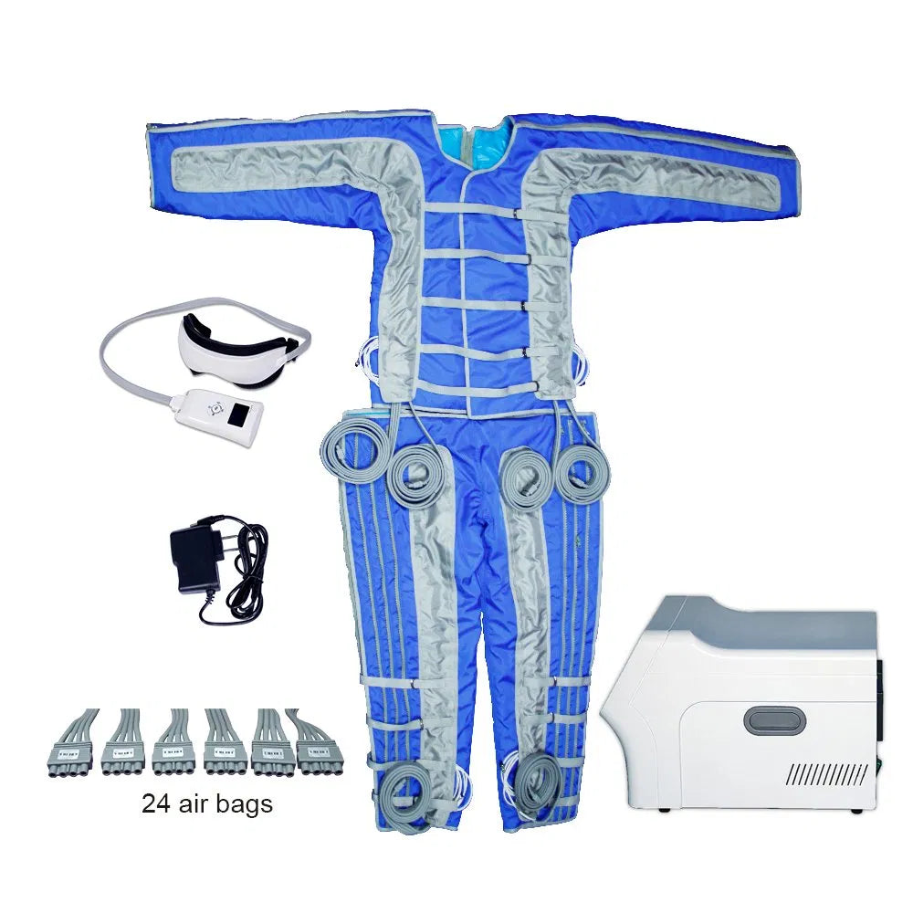 Professional 24 Airbags Pressotherapy Machine for Lymphatic Drainage & Infrared Weight Loss