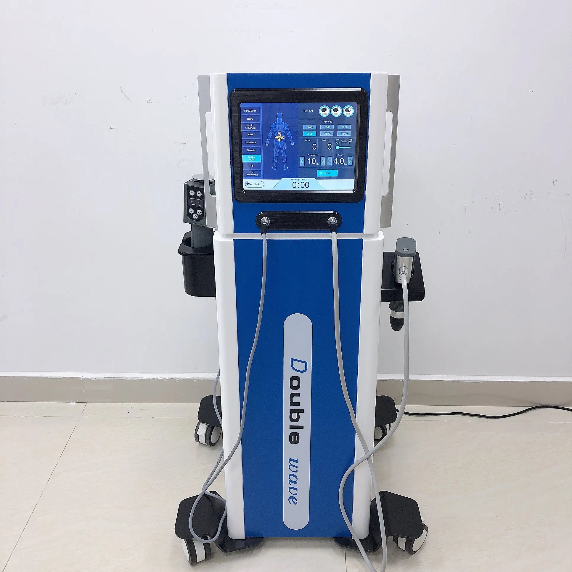 2 in 1 Electromagnetic Shock Wave + Pneumatic Shock Wave Pain Relief Therapy Machine hongruibeauty