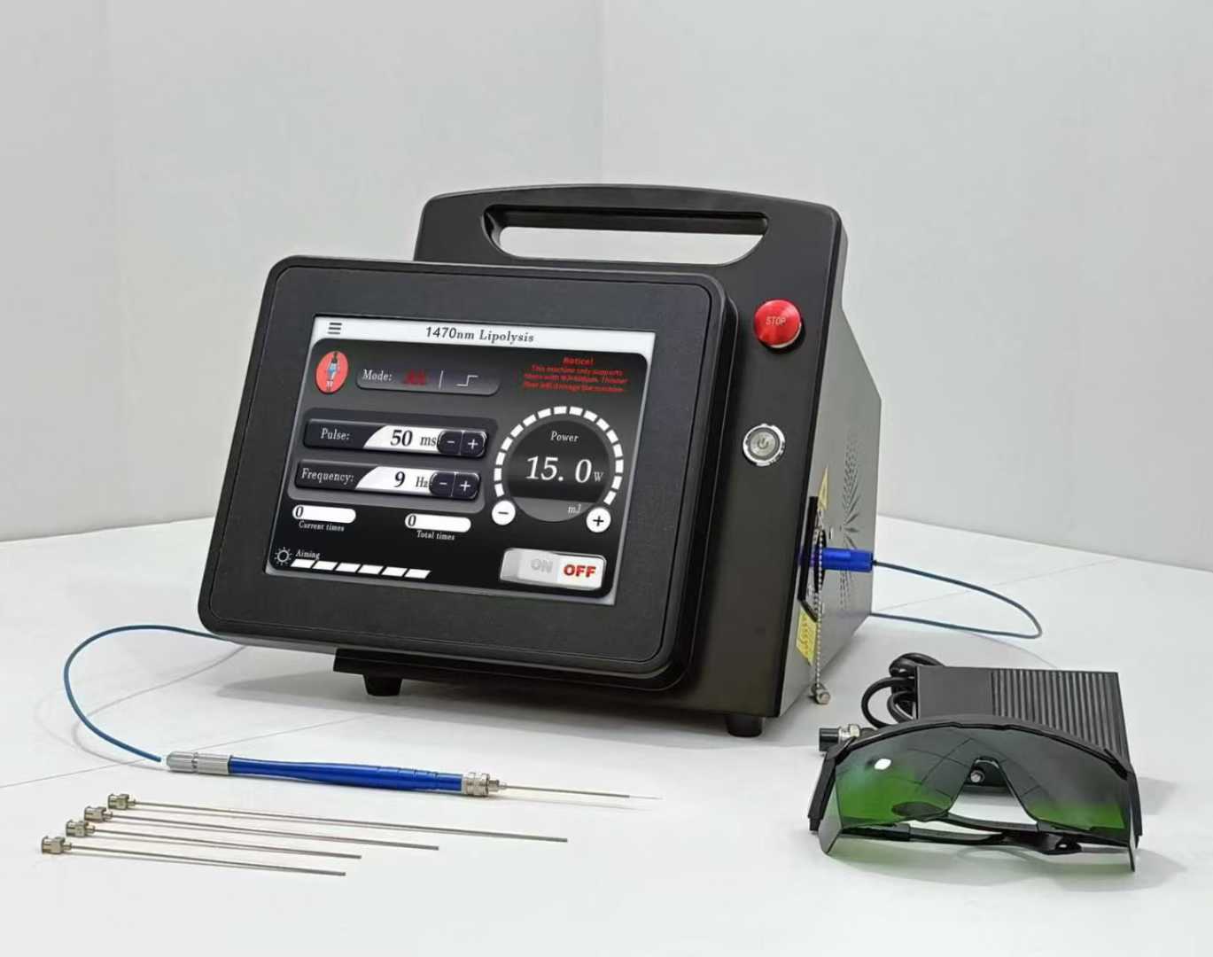 Diode Laser 980nm 1470nm Spider Veins Removal Machine for Face Lifting Laser Fiber Weight Loss Facial Slimming Full Body Treatment
