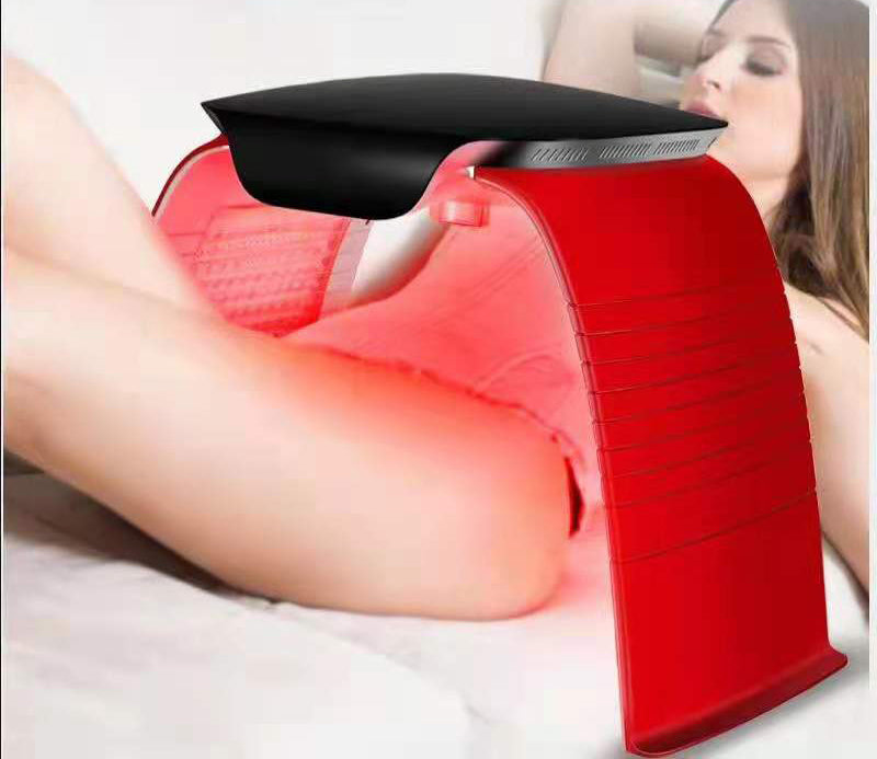 7 Colors PDT Led Light Therapy Anti Aging Cold Hot Spray Face Steaming Machine hongruibeauty