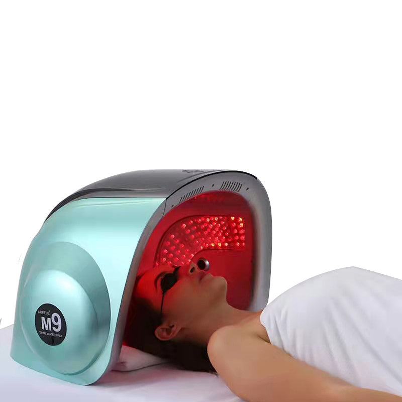 Professional 7 Colors Red Light Therapy Panel Body Led Light Facial Machine With Nano Spray Function hongruibeauty
