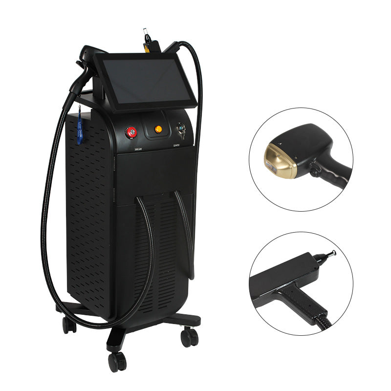 High Quality Alexandrite Laser 808nm Skin Rejuvenation Painless Hair Removal Titanium Platinum Laser Q Switch Ndy Laser Tattoo Pigment