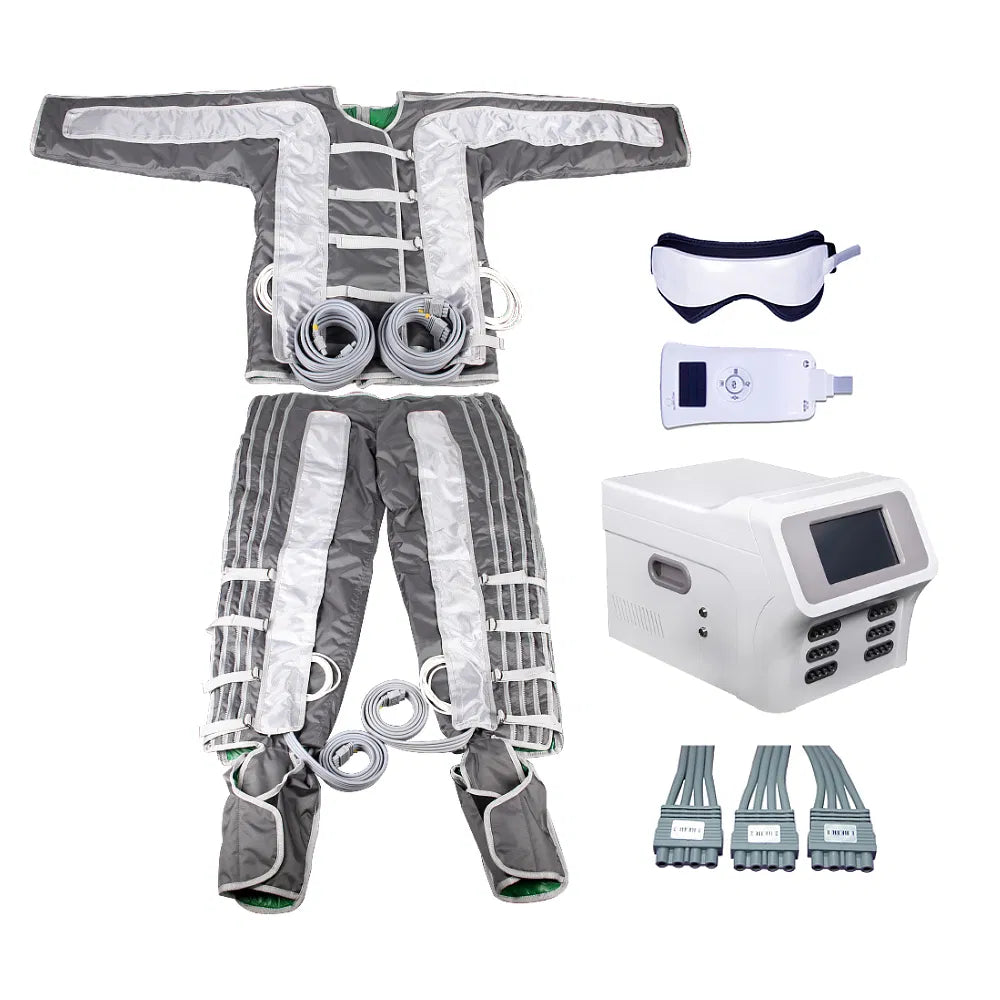 3-in-1 Infrared Pressotherapy Machine - Professional Lymphatic Drainage & Weight Loss Beauty Equipment (24 Air Chambers)