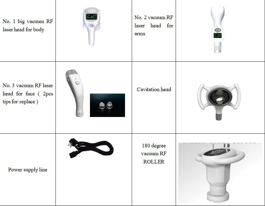 Dual Cavitation 180° Vacuum RF Body Contouring Machine for Cellulite Reduction Skin Tightening Slimming Equipment