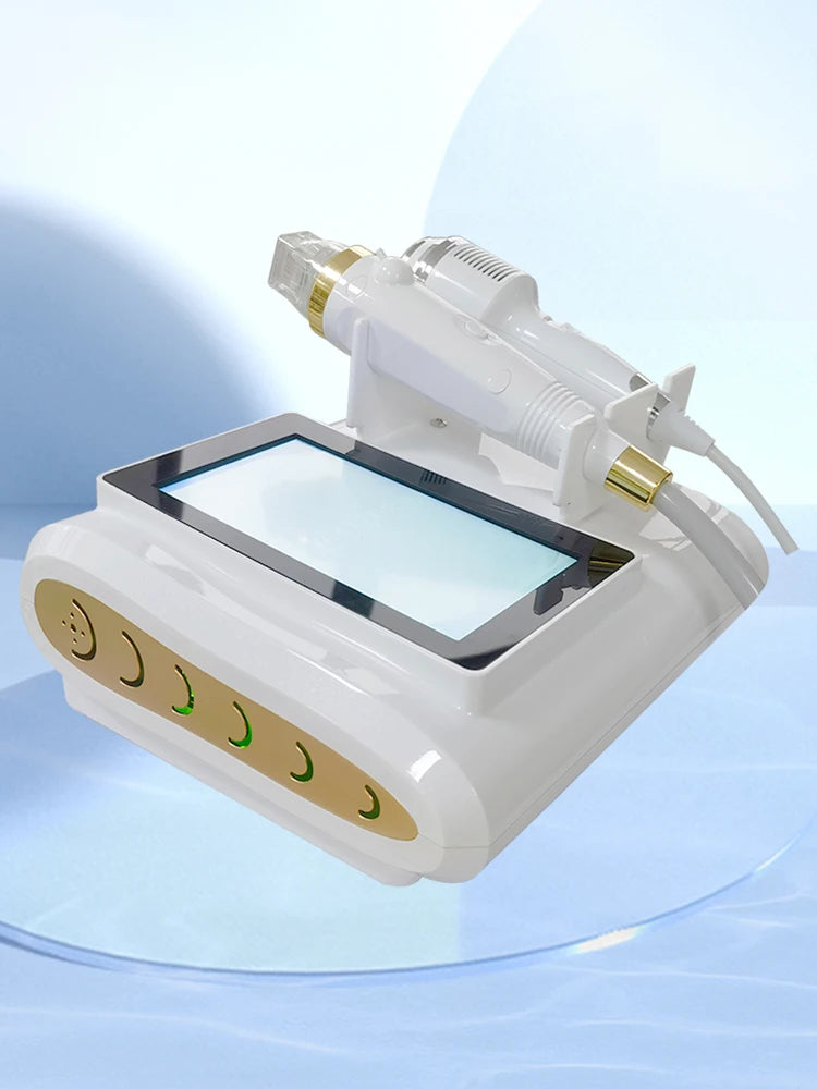 Portable 2 in 1 Fractional RF Microneedling Skin Tightening Acne Removal Ice Cold Hammer Microneedle RF Machine