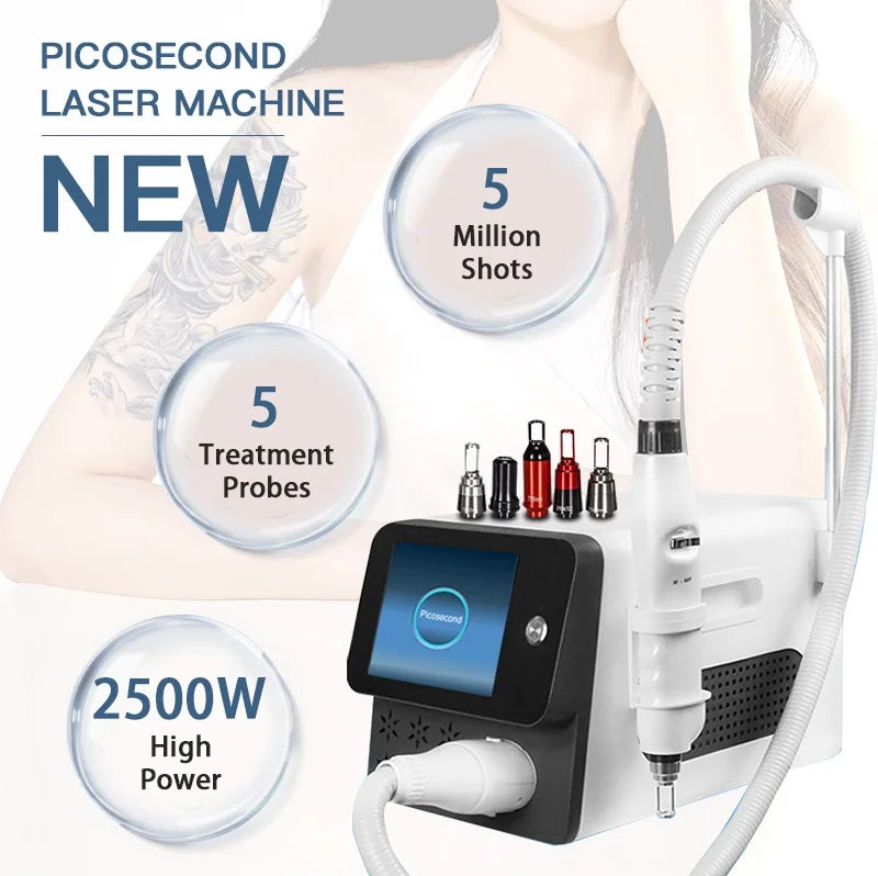 500W Desktop Picosecond Laser Eyebrow Washing & Tattoo Removal Machine