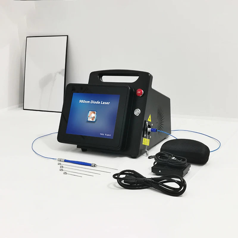 Diode Laser 980nm 1470nm Spider Veins Removal Machine for Face Lifting Laser Fiber Weight Loss Facial Slimming Full Body Treatment