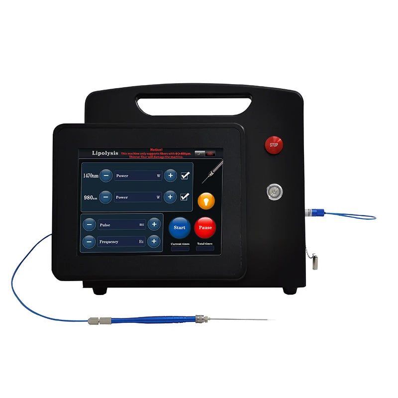 Diode Laser 980nm 1470nm Spider Veins Removal Machine for Face Lifting Laser Fiber Weight Loss Facial Slimming Full Body Treatment