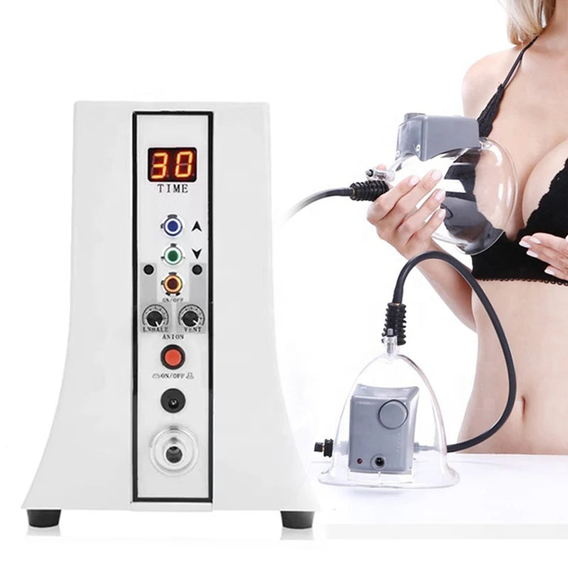 Hot Selling Butt Lift 32 Cups Butt Lifting Vacuum Suction Therapy Breast Massager Machine Enhancers For Home Beauty Salon hongruibeauty
