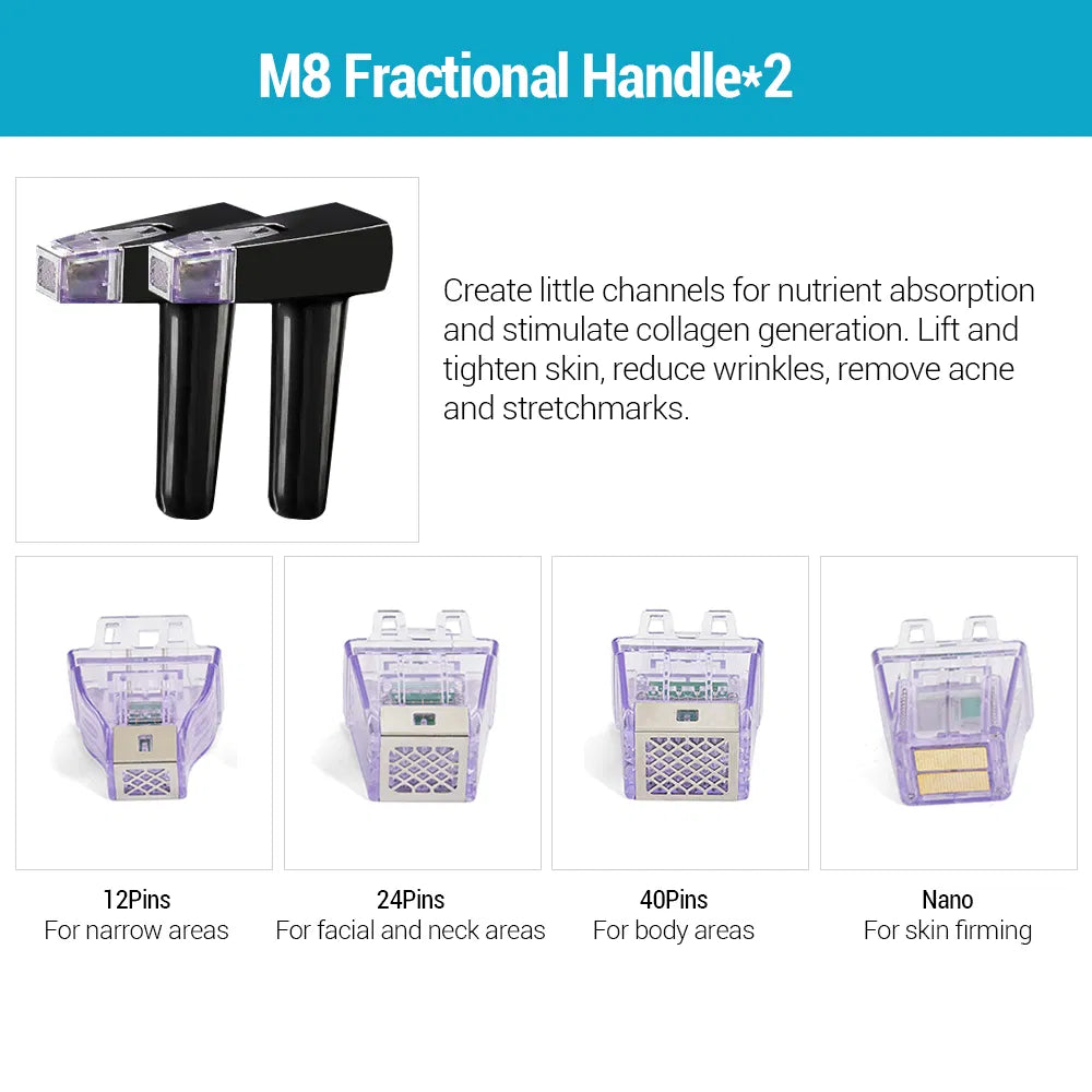 Hot Sale 3 in 1 RF Micro Needle RF Thermage Skin Tightening Radio Frequency Morpheus 8 Fractional RF Microneedle Machine hongruibeauty