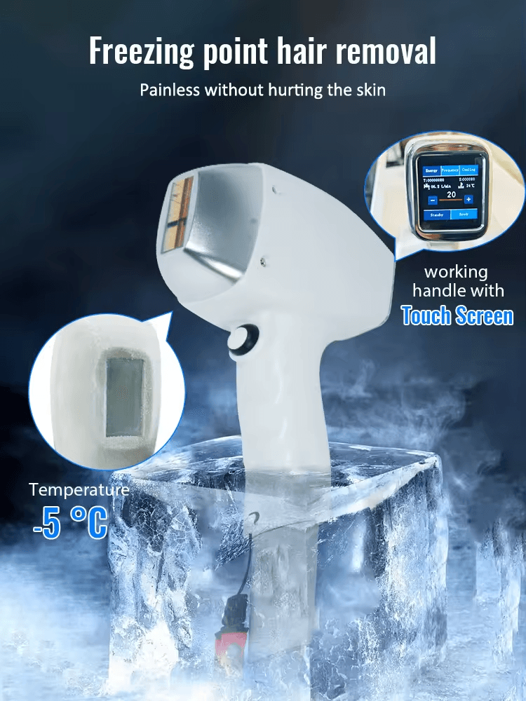 Professional Permanent 755 1064nm 808nm Diode Laser Hair Removal Machine Soprano Titanium Laser Device hongruibeauty