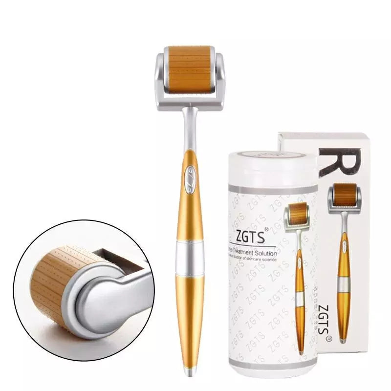 192 Pin Titanium Microneedle Derma Roller Skin Rejuvenation & Collagen Boosting Therapy Tool 0.2-3mm Needle Length hongruibeauty