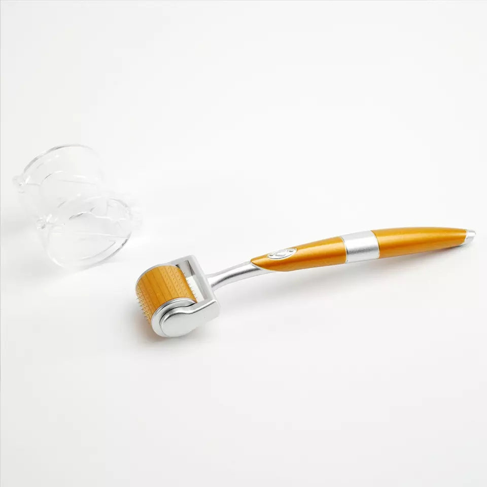 192 Pin Titanium Microneedle Derma Roller Skin Rejuvenation & Collagen Boosting Therapy Tool 0.2-3mm Needle Length hongruibeauty