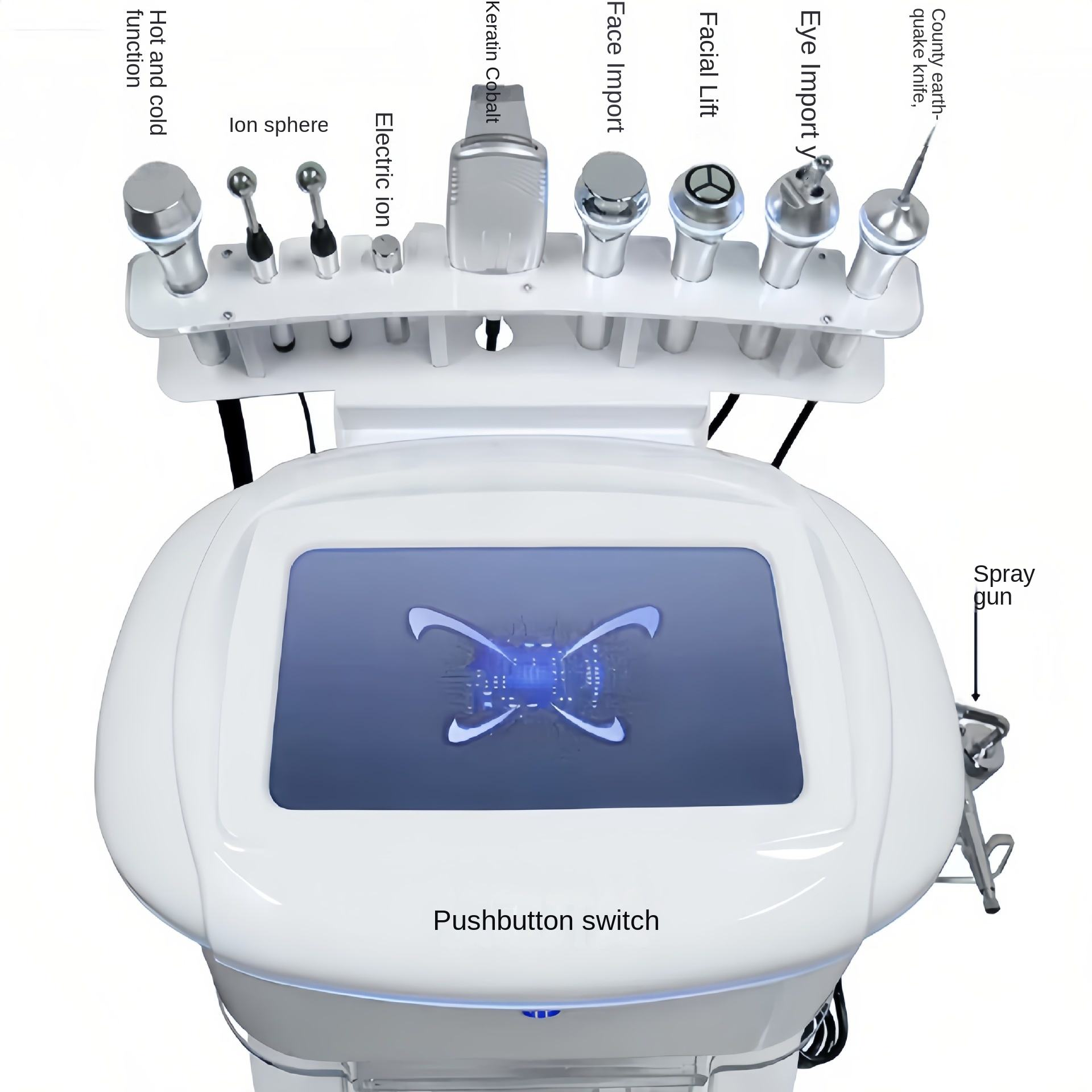 Multifunctional Galvanic Facial Lift Machine Heymis 1.9Pro | 10-in-1 Korean Skincare Anti-Aging & Skin Tightening Equipment