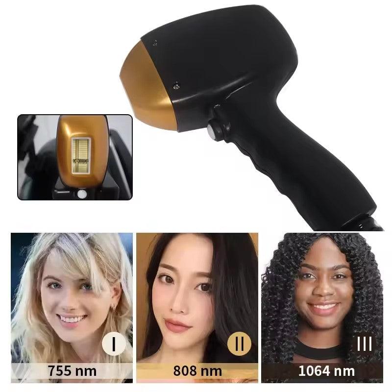 Professional 808nm laser 1200W Diode Laser Hair Removal 755nm 808nm 1064nm hongruibeauty