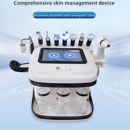 9 in 1 Multifunctional U9 Comprehensive Skin Management Hydra Facial Care Device With Skin Testing hongruibeauty