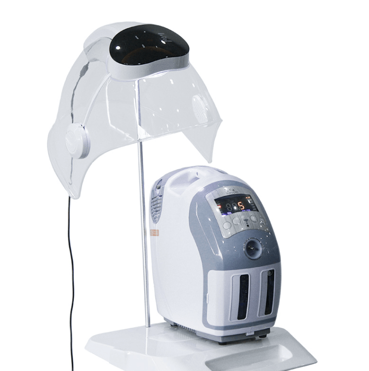 High Oxygen Facial Machine Dome Led Oxygen Jet Facial Face Mask hongruibeauty