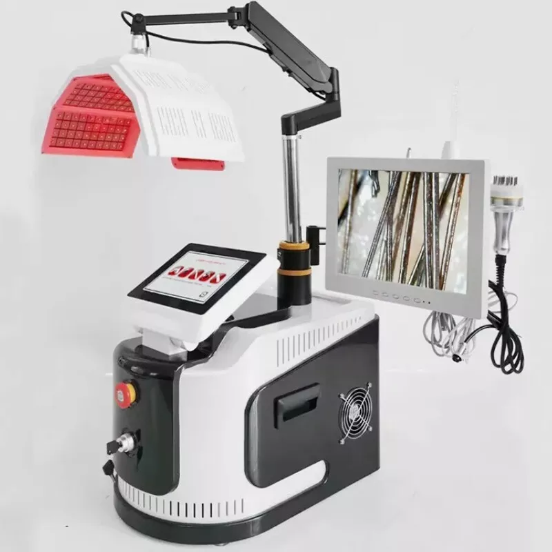 5 in 1 laser hair growth with led light therapy machine for hair loss treatment hongruibeauty