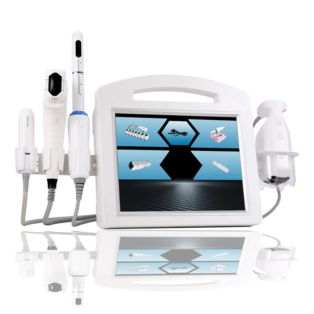 4D Vmax Hifu Liposonixed 7 Cartridges High Intensity Focused Ultrasound Face Lifting Fat Burning Beauty Machine hongruibeauty