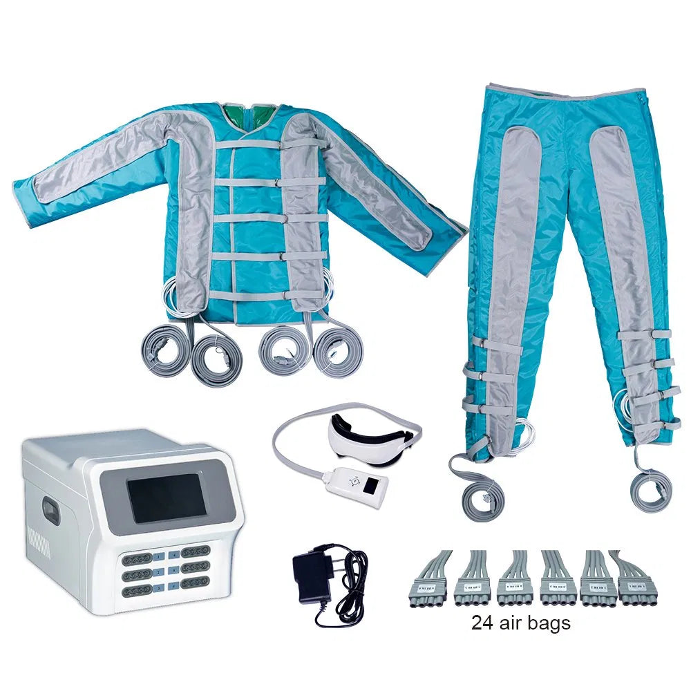 Professional 24 Airbags Pressotherapy Machine for Lymphatic Drainage & Infrared Weight Loss