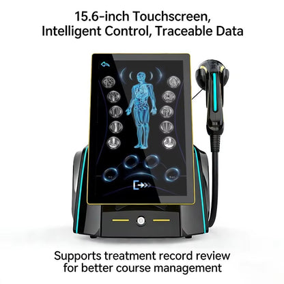 CE Certified Electromagnetic Focused Shockwave Therapy Machine for Musculoskeletal Pain Relief Plantar Fasciitis Tennis Elbow ED Treatment 500W Physiotherapy Device
