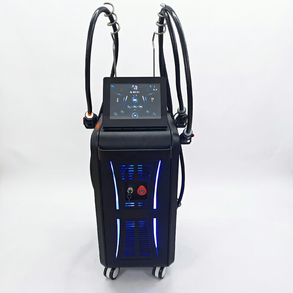 3 Handle Cool Waves Microwave Body Contouring Machine Standing Fat Reduction, Skin Tightening &amp; Face Lifting System for Salon &amp; Aesthetic Clinics
