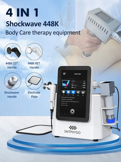 Extracorporeal Shock Wave Therapy ESWT Pain Relief Machine for Chronic Pain and Muscle Injury Recovery