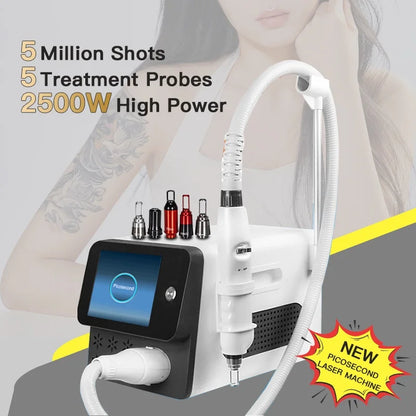 500W Desktop Picosecond Laser Eyebrow Washing &amp; Tattoo Removal Machine