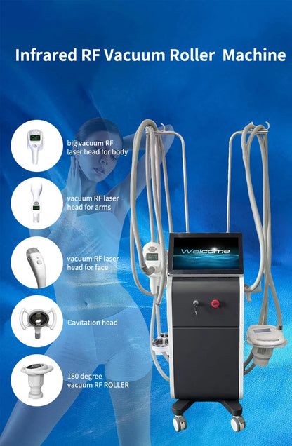 Newest Velashape Body Shaping Vacuum RF Negative Pressure Roller Cavitation System Massage Anti Cellulite Weight Loss Machine