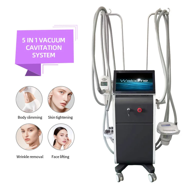 Newest Velashape Body Shaping Vacuum RF Negative Pressure Roller Cavitation System Massage Anti Cellulite Weight Loss Machine