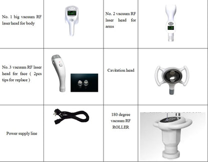Dual Cavitation 180° Vacuum RF Body Contouring Machine for Cellulite Reduction Skin Tightening Slimming Equipment