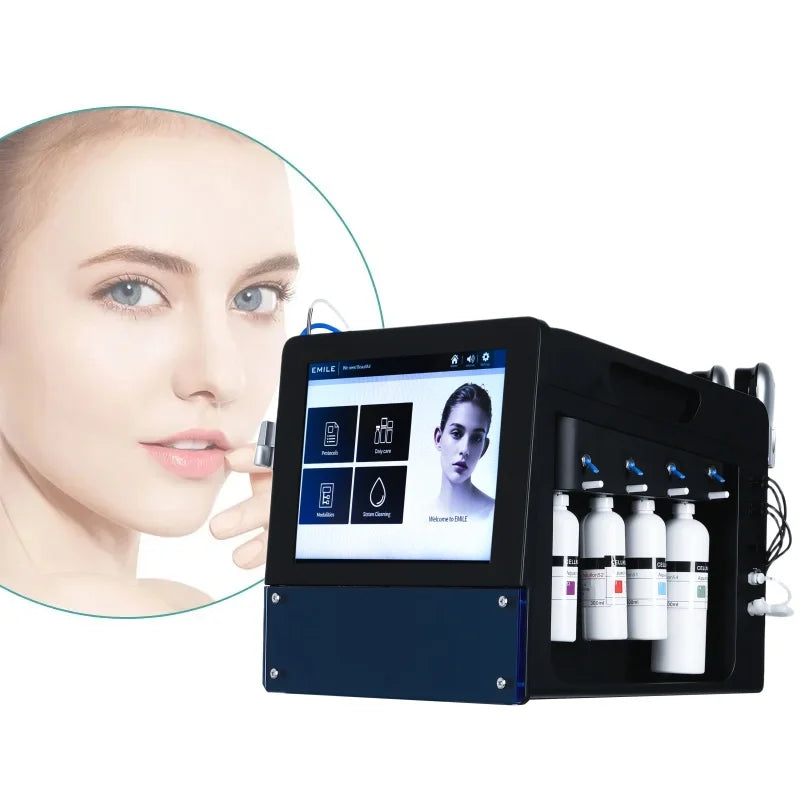 Portable hydradermabrasion Machine for Facial Cleaning Skin Rejuvenation Oxygen Dermabrasion Jet Peeling