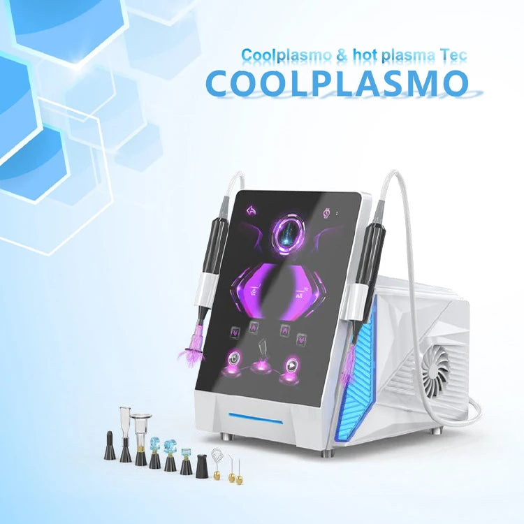 Professional 11 in 1 Hot Cool Jet Plasma Ozone Jet Pen Machine 2025 Cold Plasma Pen Machine Fibroblast Facial Lifting for Salon NO gas needed