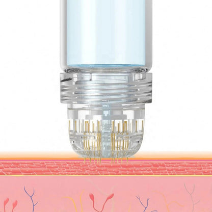 Hydra Roller 64 Pin Microneedle Derma Roller Serum Applicator with Gold Needle Tips for Skin Care Therapy hongruibeauty