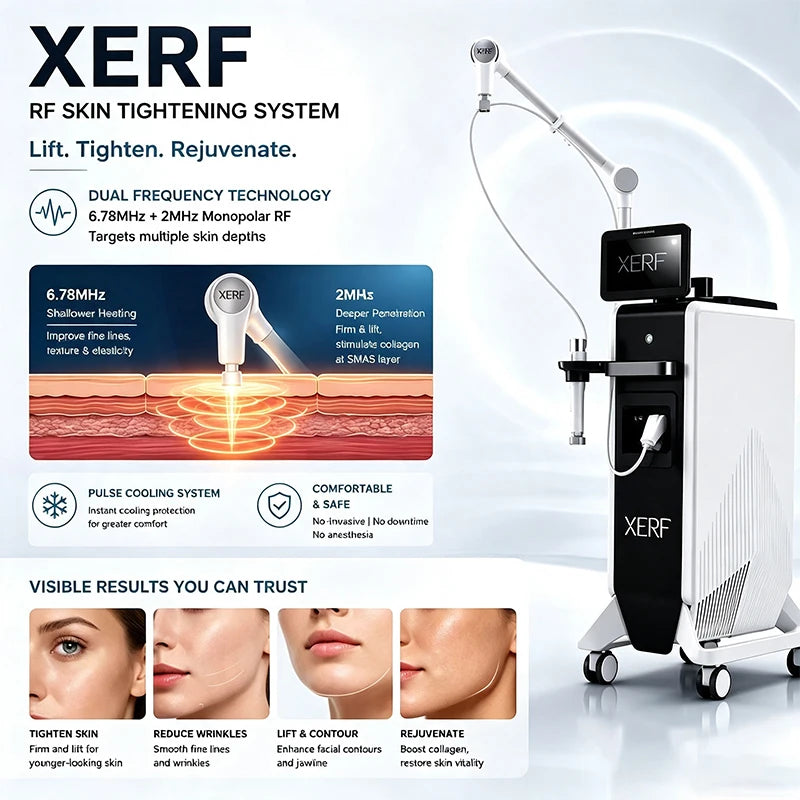 Professional XERF Dual-Frequency RF Skin Tightening Machine