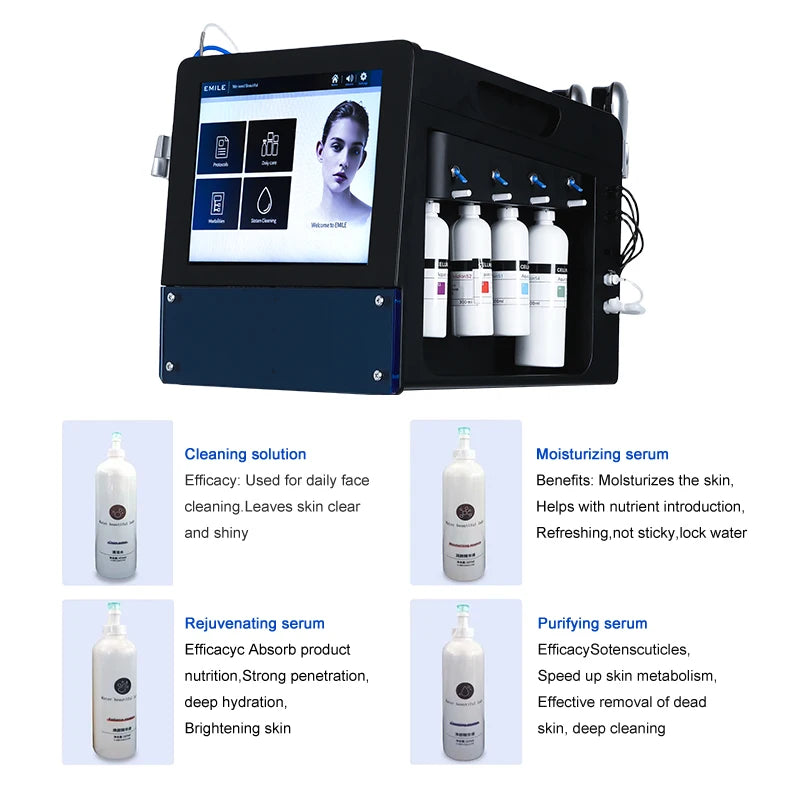 Portable hydradermabrasion Machine for Facial Cleaning Skin Rejuvenation Oxygen Dermabrasion Jet Peeling