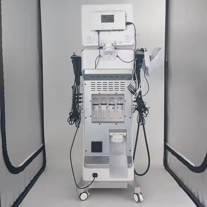12 in 1 Hydra Dermabrasion Skin Management Deep Cleansing Machine Face Eye Treatment Analyzer For Salon Spa Use