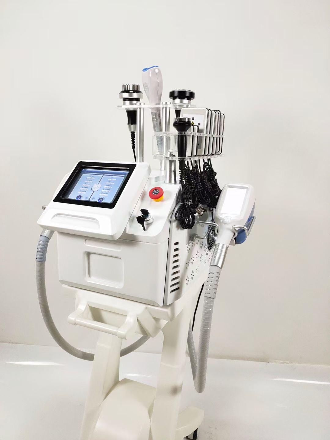 Cryolipolysis Fat Freezing Portable Cryo Slimming Machine Vacuum Fats Reduction Cryotherapy Freeze Cavitation RF Lipolaser Device hongruibeauty