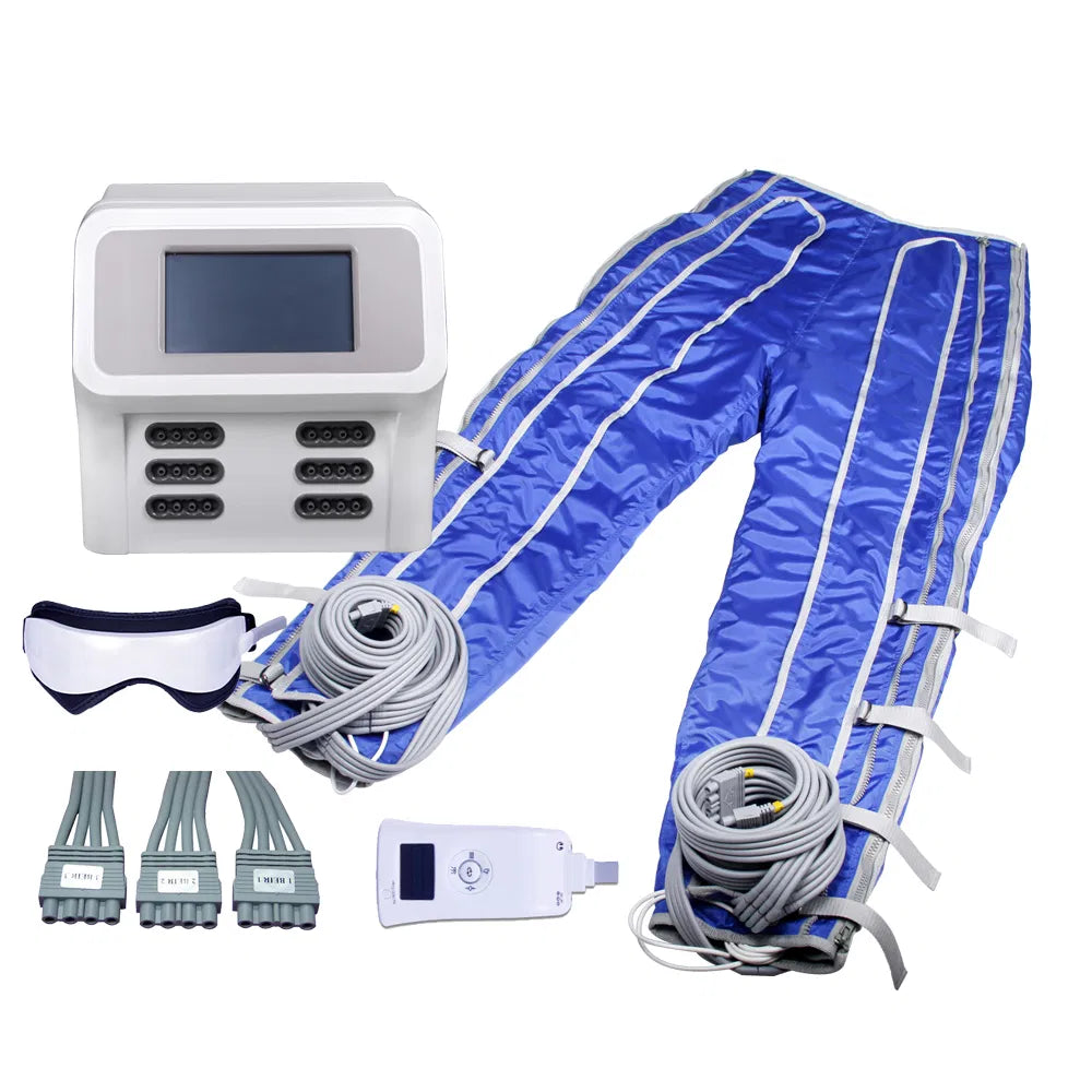 High Waist Infrared Pressotherapy Machine - Professional Air Pressure Lymphatic Drainage &amp; Body Slimming Device (24 Air Bags)