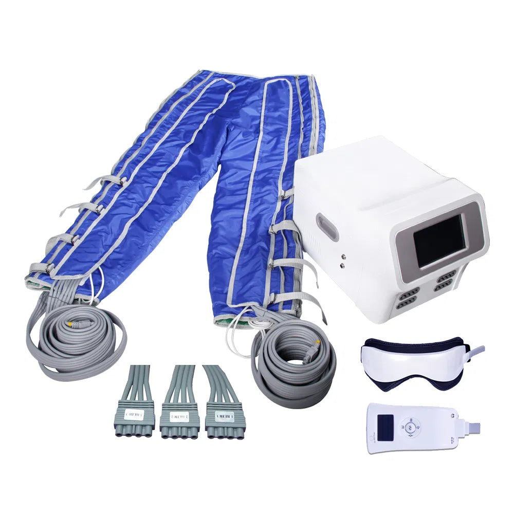 High Waist Infrared Pressotherapy Machine - Professional Air Pressure Lymphatic Drainage &amp; Body Slimming Device (24 Air Bags)