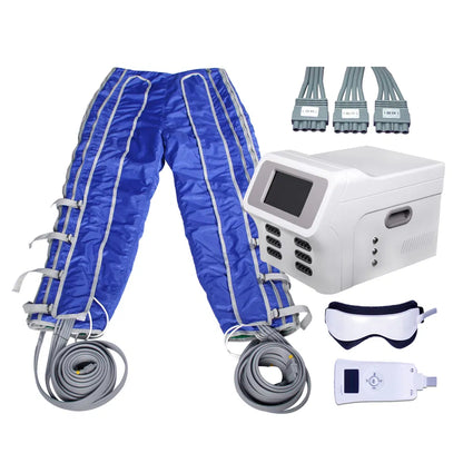 High Waist Infrared Pressotherapy Machine - Professional Air Pressure Lymphatic Drainage &amp; Body Slimming Device (24 Air Bags)