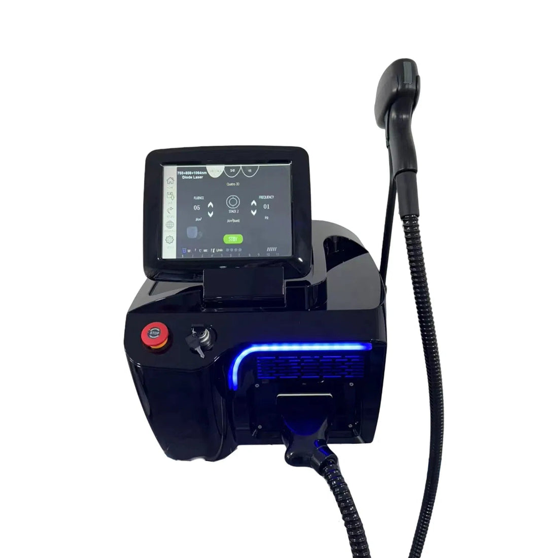 Portable 808nm Diode Laser Hair Removal Machine Painless Permanent Hair Removal for Men & Women hongruibeauty