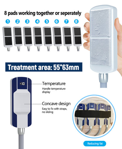2-in-1 Cryolipolysis &amp; EMS Microcurrent Body Sculpting Machine | Non-Invasive Fat Freezing &amp; Muscle Toning Device for Spa &amp; Clinic