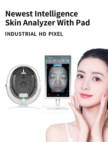 Machine For Face Scan Professional 4D Smart Mirror Scanner – Moji Skin Analysis Machine for ...